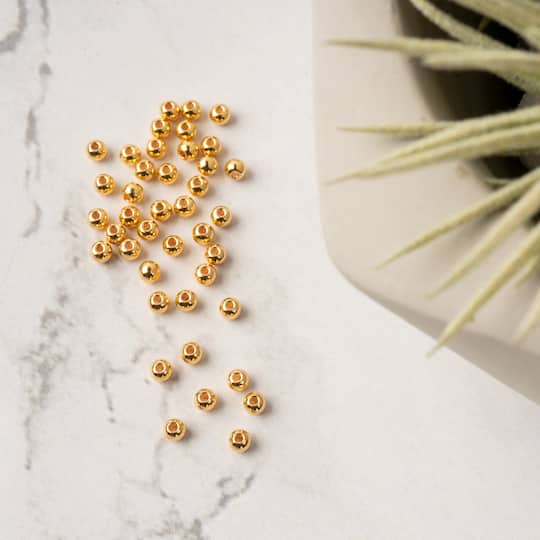 3mm Metal Spacer Beads, 40ct. by Bead Landing™
